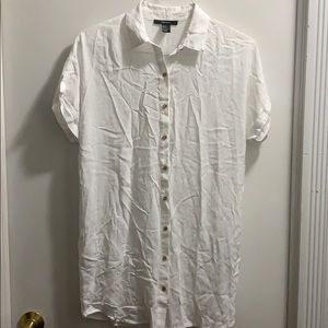Forever 21 White plaid shirt